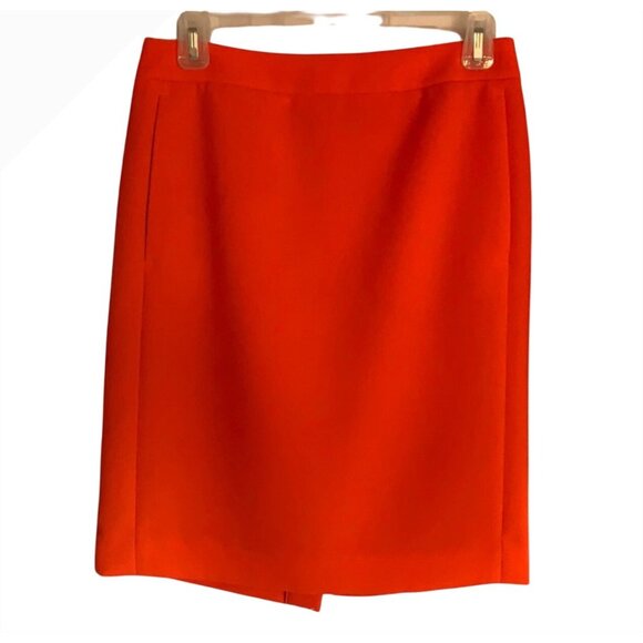 J.Crew Womens Pencil Skirt Red Size 0 Polyester - Picture 11 of 13